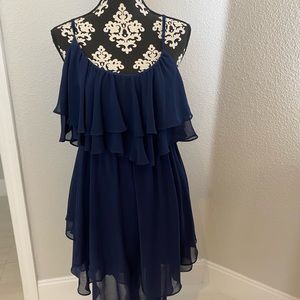 Navy Stone Flower dress